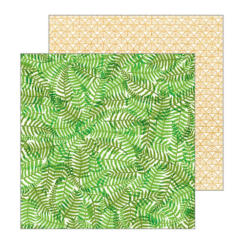 Pebbles - Patio Party Collection - 12 x 12 Double Sided Paper - Ferns