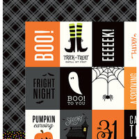 Pebbles - Boo Collection - Halloween - 12 x 12 Double Sided Paper - Happy Halloween