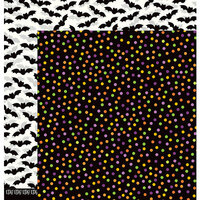Pebbles - Boo Collection - Halloween - 12 x 12 Double Sided Paper - Confetti