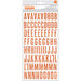 Pebbles - Boo Collection - Halloween - Thickers - Chipboard - Glitter - Orange