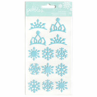 Pebbles - Winter Wonderland Collection - Christmas - Puffy Stickers