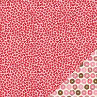 Pebbles - Be Mine Collection - 12 x 12 Double Sided Paper - Scattered Love