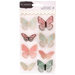 Pebbles - Patio Party Collection - 3 Dimensional Stickers with Foil Accents - Butterfly