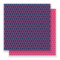 Pebbles - Everyday Collection - 12 x 12 Double Sided Paper - Pink Links