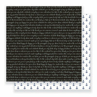 Pebbles - Everyday Collection - 12 x 12 Double Sided Paper - Scripted Thoughts