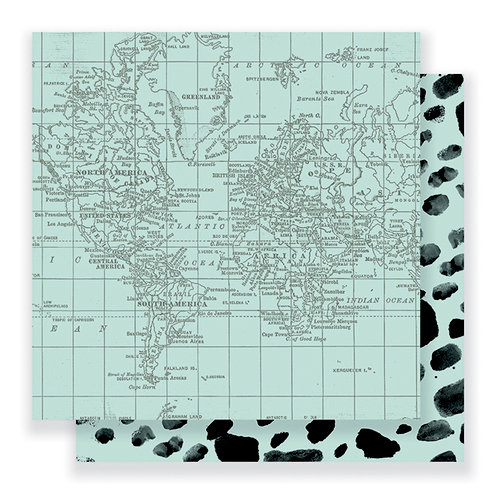 Pebbles - Everyday Collection - 12 x 12 Double Sided Paper - World View