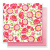 Pebbles - Everyday Collection - 12 x 12 Double Sided Paper - Pretty Peonies