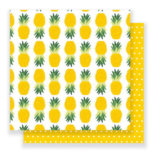 Pebbles - Everyday Collection - 12 x 12 Double Sided Paper - Pineapples