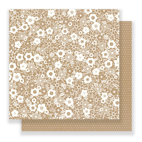 Pebbles - Spring Fling Collection - 12 x 12 Double Sided Paper - Lace