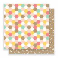 Pebbles - Spring Fling Collection - 12 x 12 Double Sided Paper - Patchwork