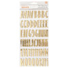 Pebbles - Spring Fling Collection - Thickers - Foil - Celebrate - Gold