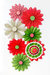 Pebbles - Holly Jolly Collection - Christmas - Large Rosettes