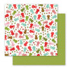 Pebbles - Holly Jolly Collection - Christmas - 12 x 12 Double Sided Paper - Pajama Party