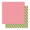 Pebbles - Holly Jolly Collection - Christmas - 12 x 12 Double Sided Paper - Peppermints