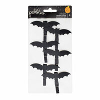 Pebbles - Trick or Treat Collection - Halloween - Clothespins - Bats