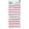 Pebbles - America the Beautiful Collection - Thickers - Chipboard - Patriotic