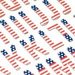 Pebbles - America the Beautiful Collection - Thickers - Chipboard - Patriotic
