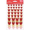 Pebbles - My Funny Valentine Collection - Cardstock Stickers - Glitter Hearts