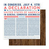 Pebbles - America the Beautiful Collection - 12 x 12 Double Sided Paper - Declaration