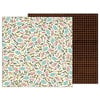 Pebbles - Warm and Cozy Collection - 12 x 12 Double Sided Paper - Sprigs