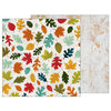 Pebbles - Warm and Cozy Collection - 12 x 12 Double Sided Paper - Fallen Leaves