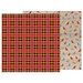 Pebbles - Warm and Cozy Collection - 12 x 12 Double Sided Paper - Tartan