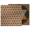 Pebbles - Warm and Cozy Collection - 12 x 12 Double Sided Paper - Star Mosaic