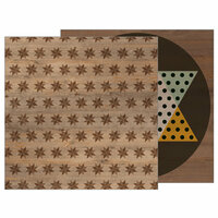 Pebbles - Warm and Cozy Collection - 12 x 12 Double Sided Paper - Star Mosaic