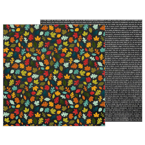 Pebbles - Warm and Cozy Collection - 12 x 12 Double Sided Paper - Fall Day