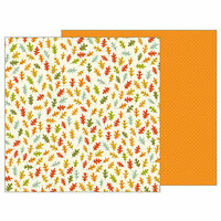 Pebbles - Woodland Forest Collection - 12 x 12 Double Sided Paper - Leaf Toss