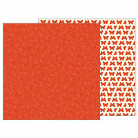 Pebbles - Woodland Forest Collection - 12 x 12 Double Sided Paper - Stitched Floral