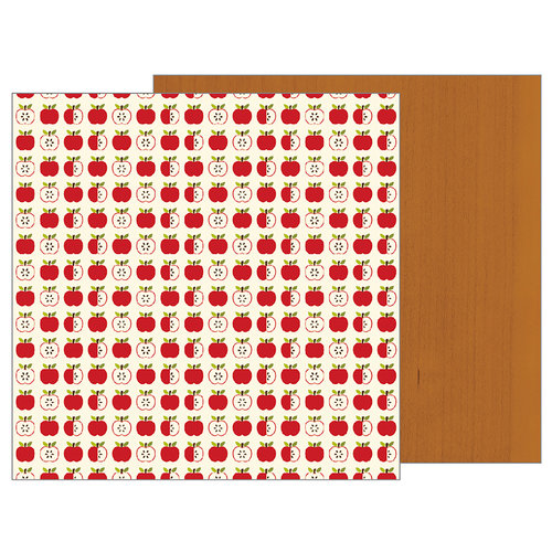 Pebbles - Woodland Forest Collection - 12 x 12 Double Sided Paper - Apple Cider