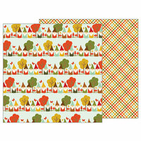 Pebbles - Woodland Forest Collection - 12 x 12 Double Sided Paper - Gnome Home