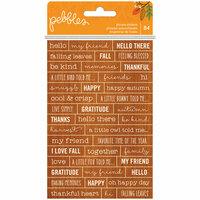 Pebbles - Woodland Forest Collection - Cardstock Stickers - Phrases