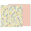 Pebbles - Simple Life Collection - 12 x 12 Double Sided Paper - Wildflowers