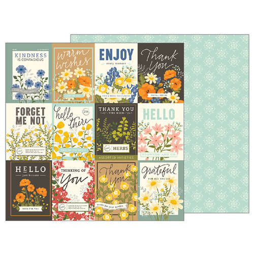 Pebbles - Simple Life Collection - 12 x 12 Double Sided Paper - Spring Seeds