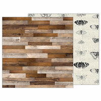 Pebbles - Simple Life Collection - 12 x 12 Double Sided Paper - Barn Wood