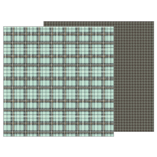 Pebbles - Simple Life Collection - 12 x 12 Double Sided Paper - Perfect Plaid