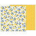 Pebbles - Simple Life Collection - 12 x 12 Double Sided Paper - Sweet Citrus