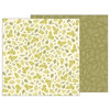 Pebbles - Simple Life Collection - 12 x 12 Double Sided Paper - Leafy Sprigs