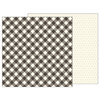 Pebbles - Simple Life Collection - 12 x 12 Double Sided Paper - Buffalo Check