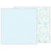 Pebbles - Lullaby Collection - 12 x 12 Double Sided Paper - Baby Boy Blossoms