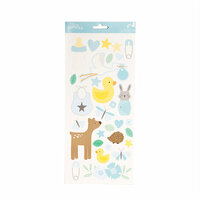 Pebbles - Lullaby Collection - Cardstock Stickers - Boy