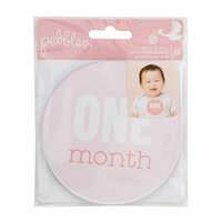 Pebbles - Lullaby Collection - Cardstock Stickers - Monthly - Girl
