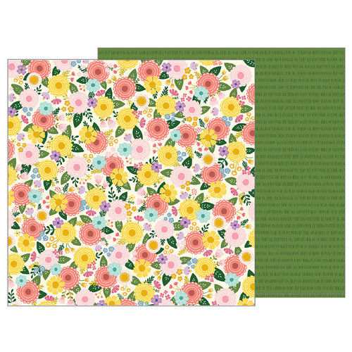 Pebbles - TeaLightful Collection - 12 x 12 Double Sided Paper - Bouquet