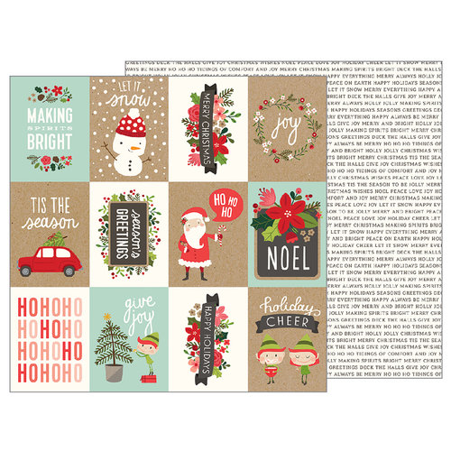 Pebbles - Merry Merry Collection - Christmas - 12 x 12 Double Sided Paper - Ho Ho Ho