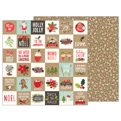 Pebbles - Merry Merry Collection - Christmas - 12 x 12 Double Sided Paper - Merry Merry