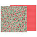 Pebbles - Merry Merry Collection - Christmas - 12 x 12 Double Sided Paper - Christmas Floral