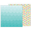 Pebbles - Sunshiny Days Collection - 12 x 12 Double Sided Paper - Let's Float