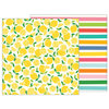 Pebbles - Sunshiny Days Collection - 12 x 12 Double Sided Paper - Fresh Squeezed
